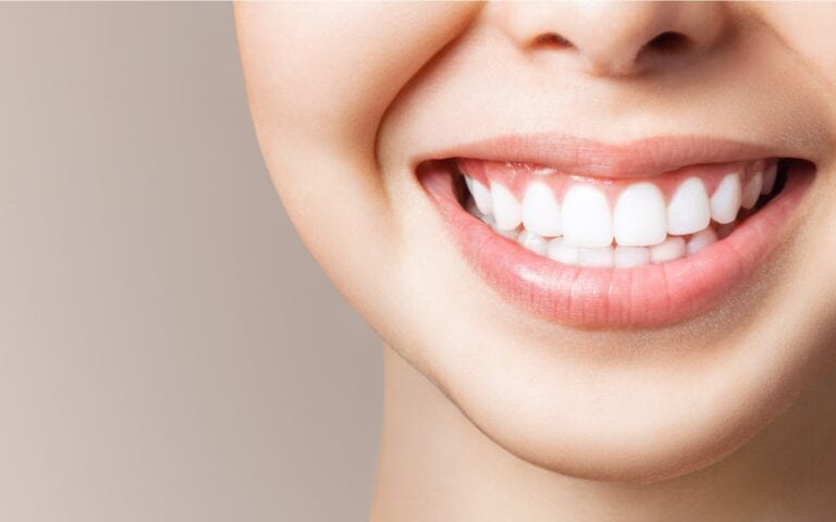 Smiling woman with beautiful teeth
